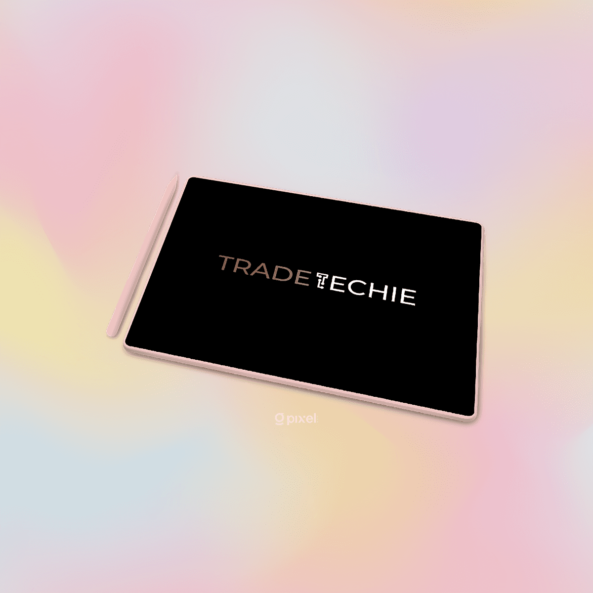 Tablet display design mockup