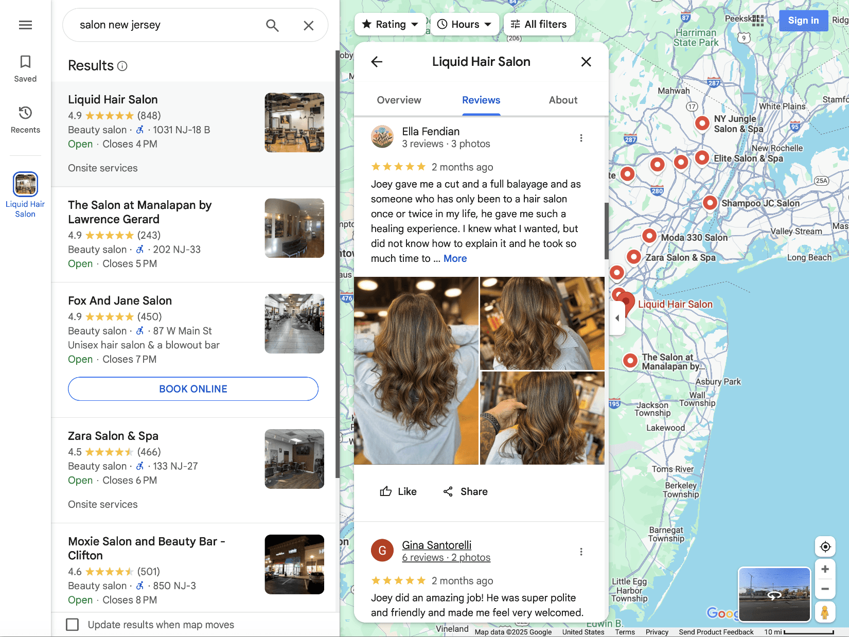 Screenshot of Notion template shopping list
