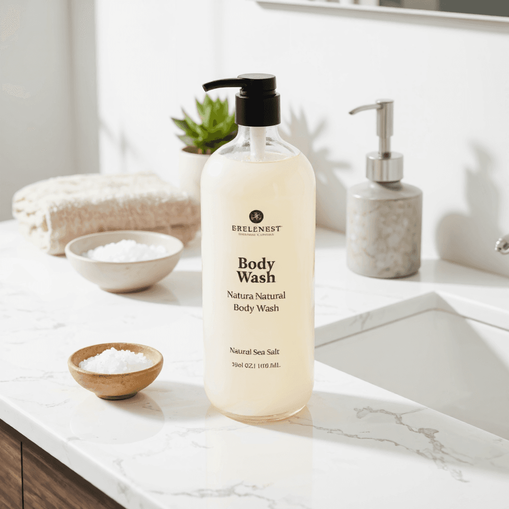 product photography of body wash