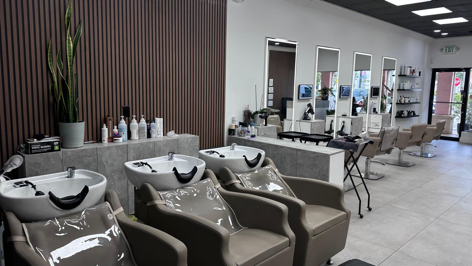 The Ozel Hair Design salon interior