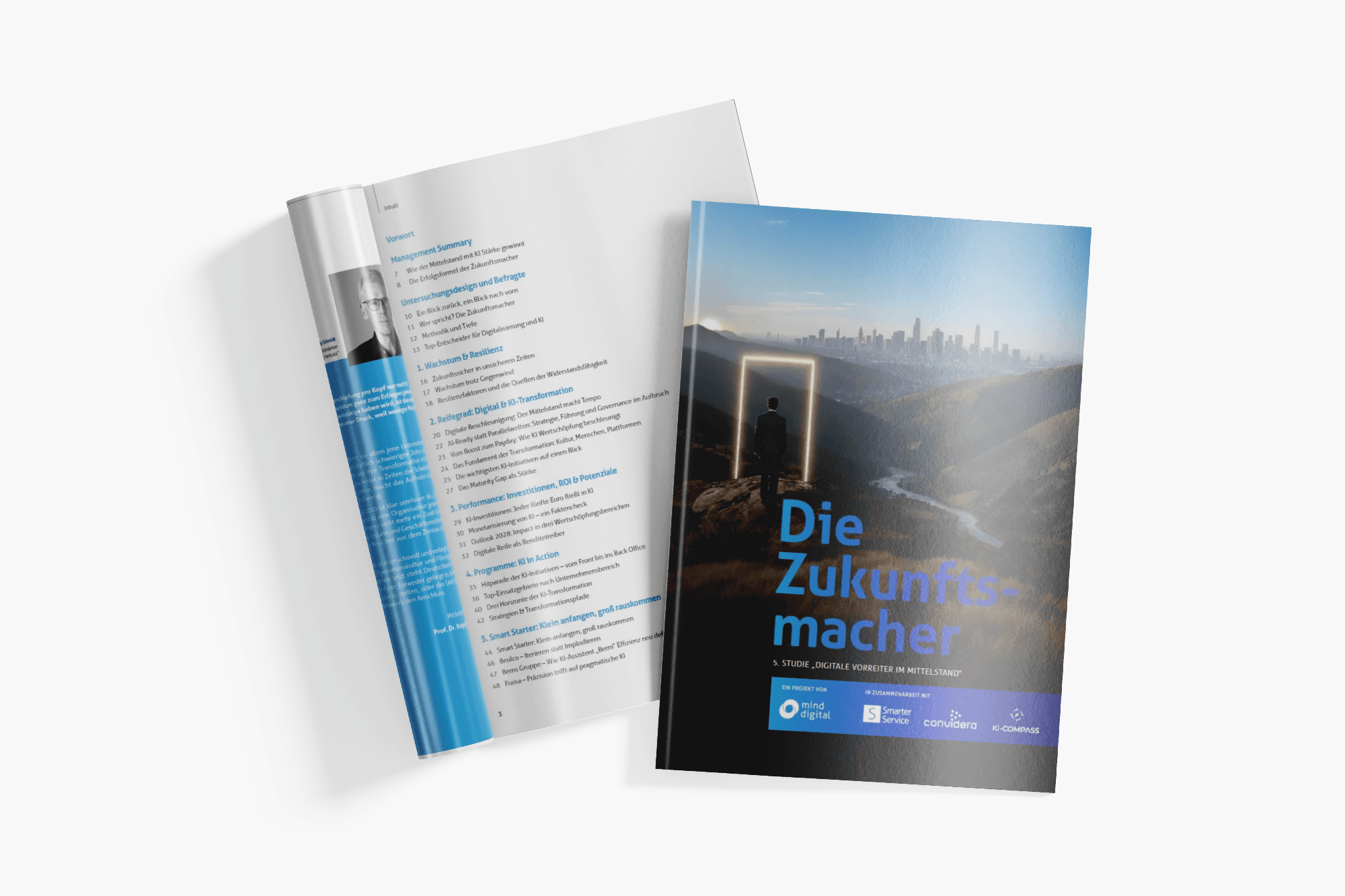 Mock-up der Studie "Die Zukunftsmacher""