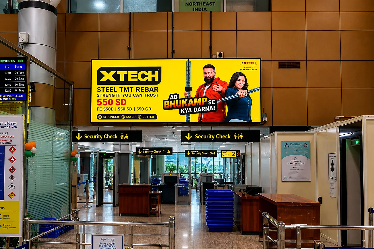 Xtech branding at Dibrugarh airport