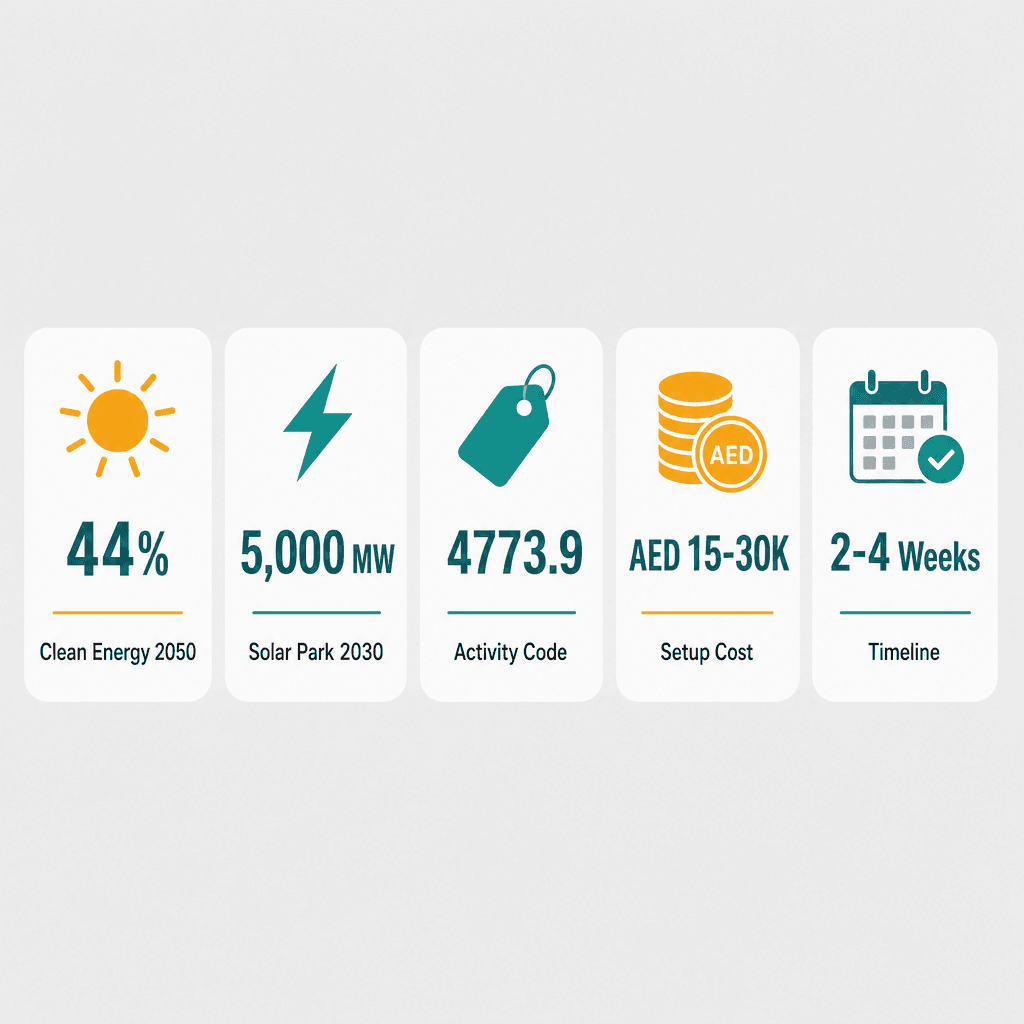 Infographic: Solar Energy Systems & Components Trading License in Dubai: Cost and Requirements