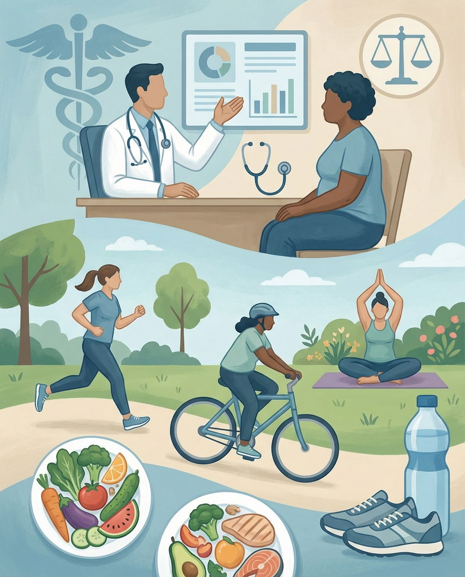 Conceptual illustration of an adult obesity prevention and treatment program.