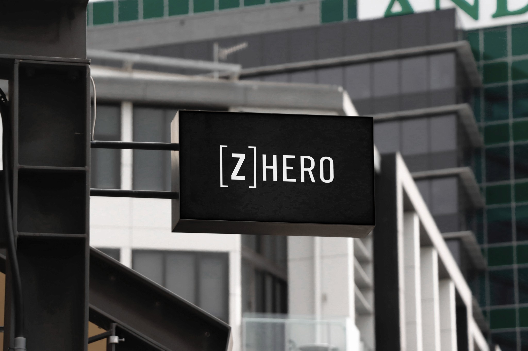 Mockup - [Z]HERO Store Sign