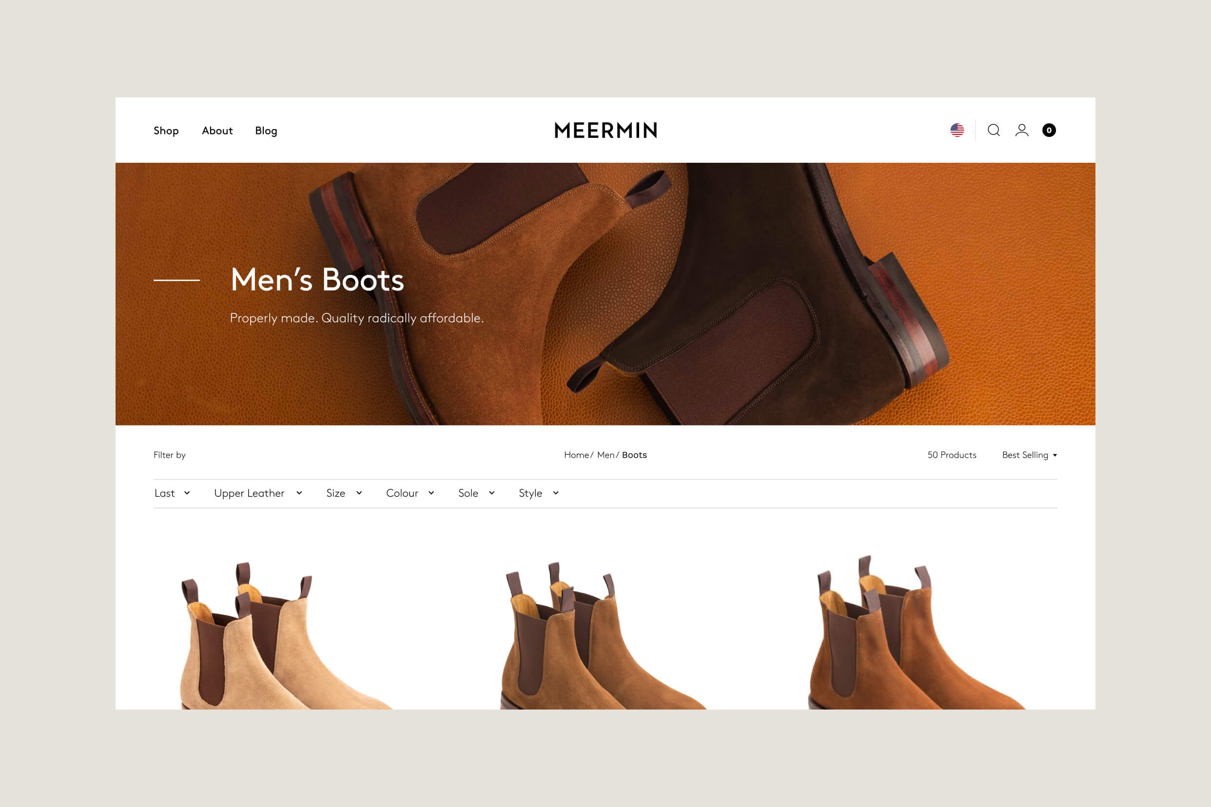 Meermin - Product Listing Design