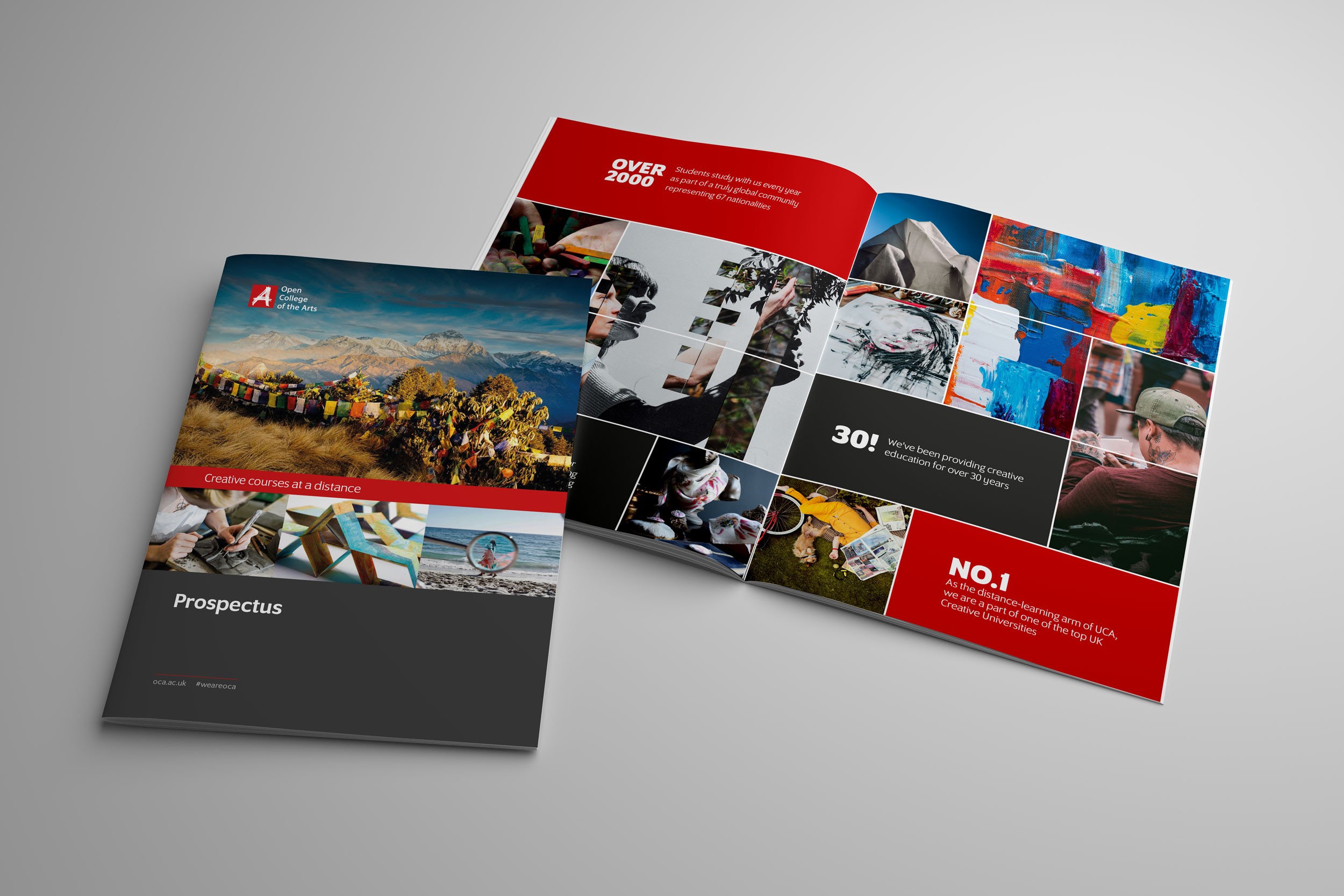 Open College of the Arts prospectus design