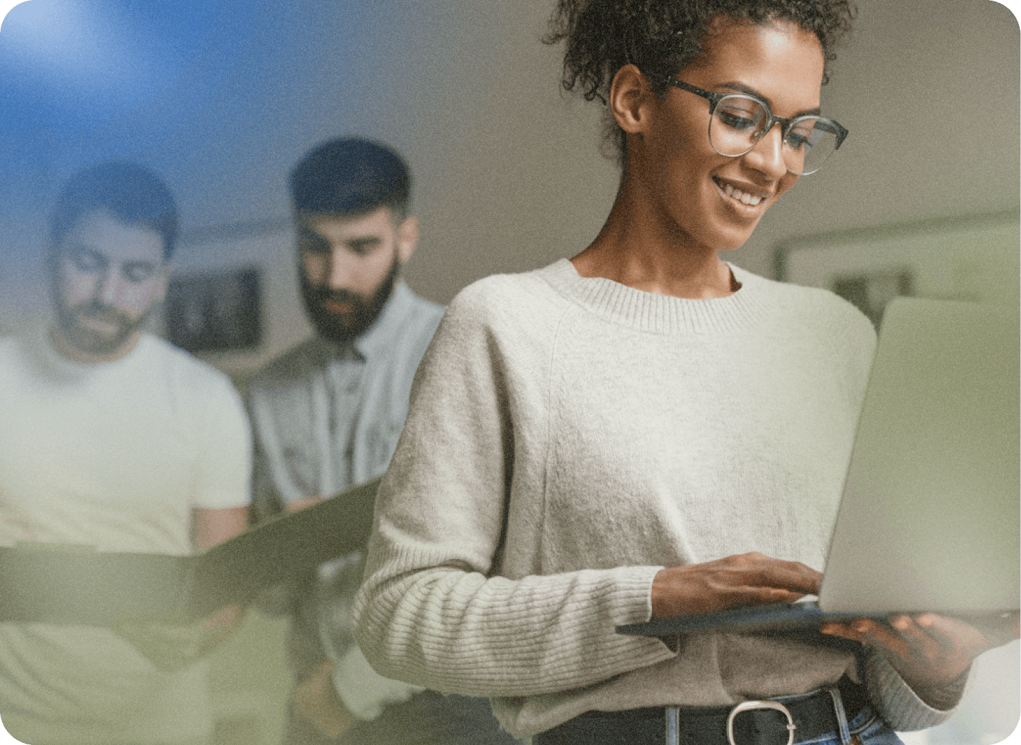 young business people working