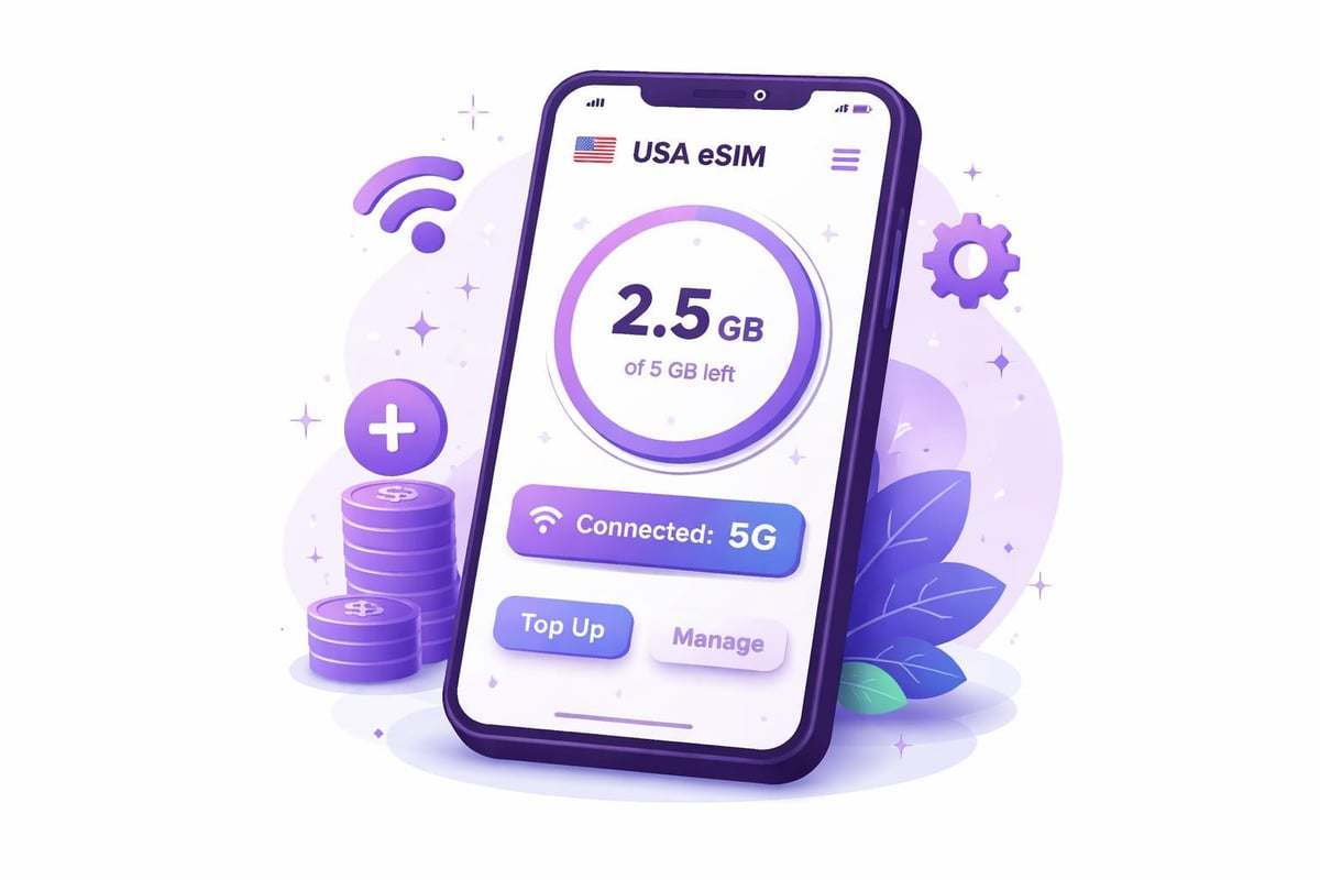 ESIM data management interface
