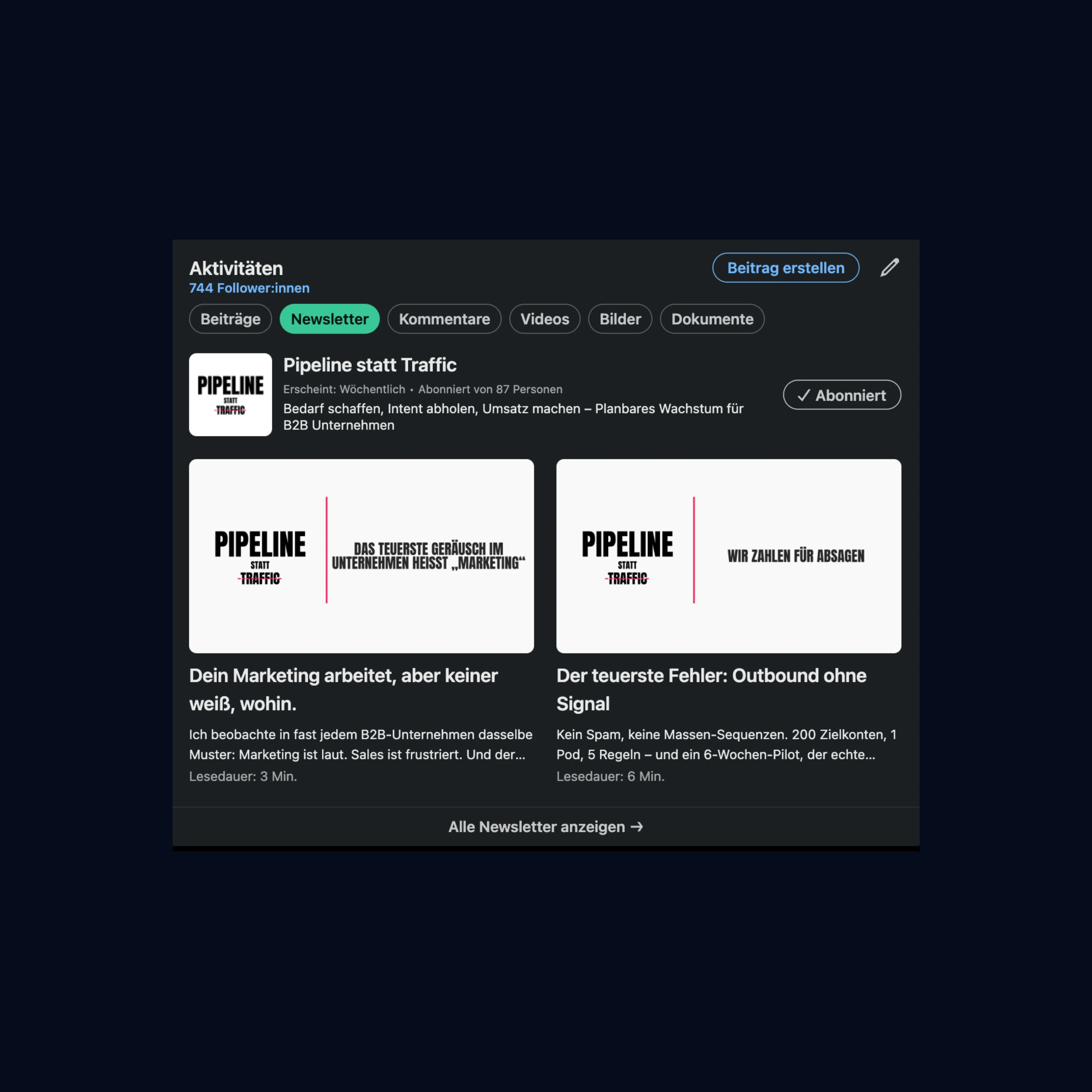 Nr 1 Stimme auf LinkedIn