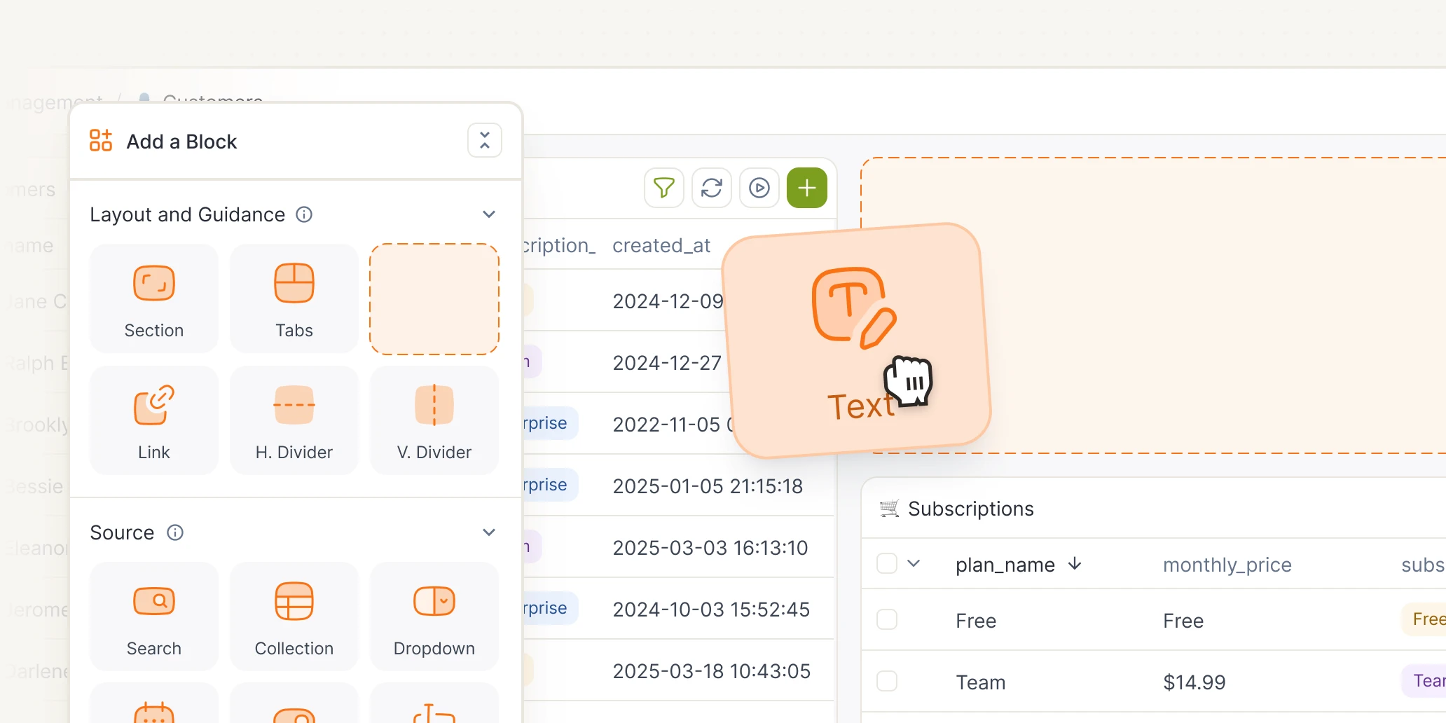 Forest Admin UI screenshot