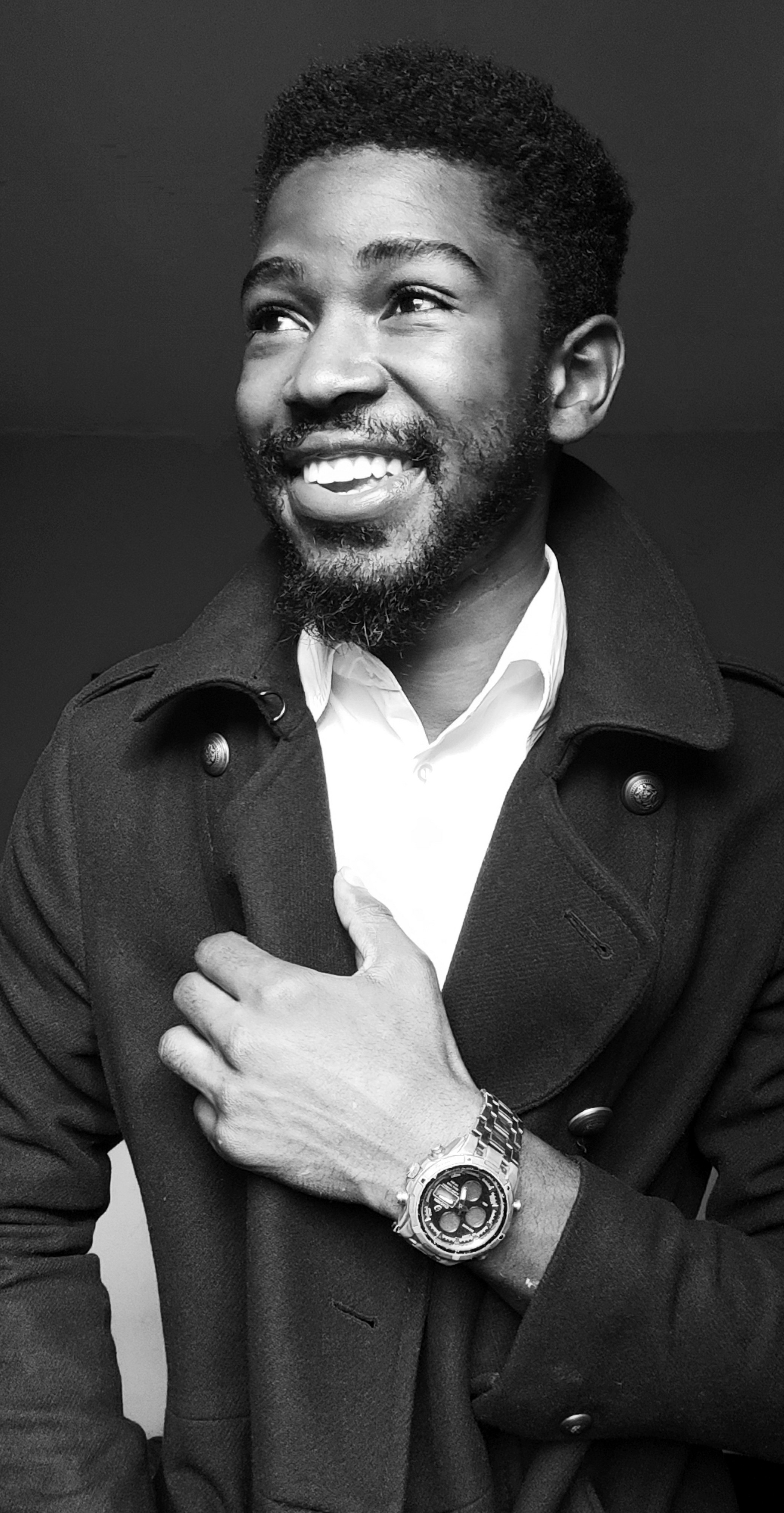 Portrait of portfolio creator – front view