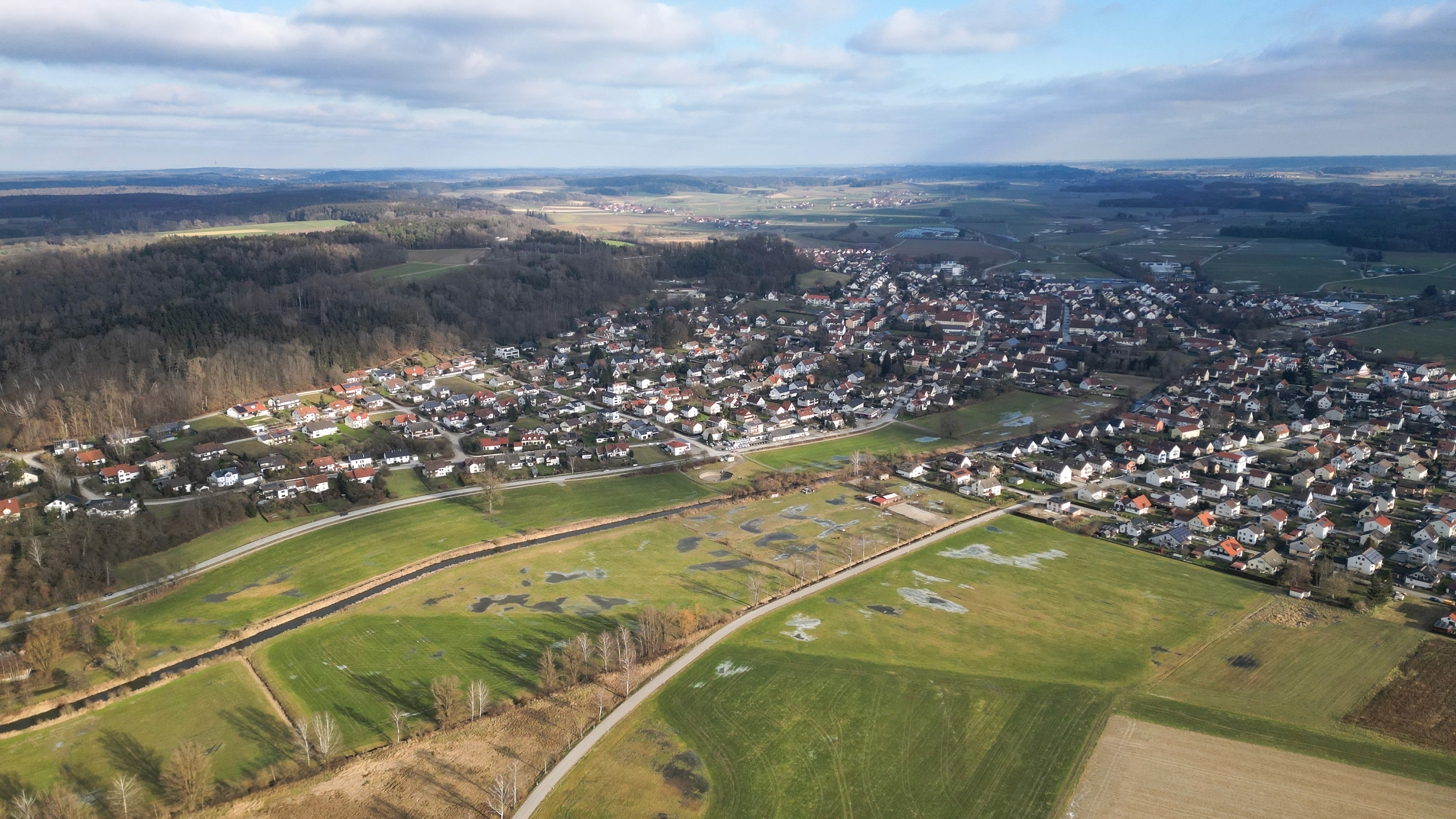 Aerial Shot Luftaufnahme  Dinkelscherben