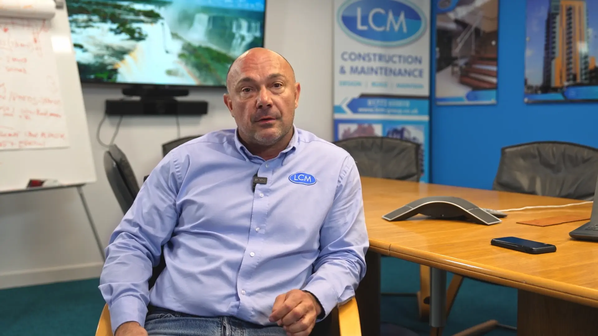 Filmorite team filming a business promo video for UK marketing campaign