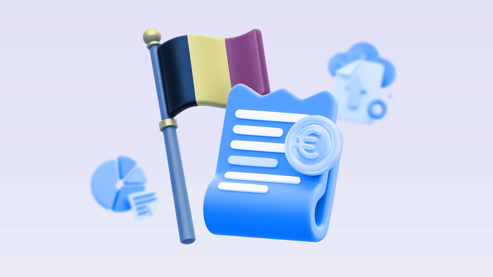 Peppol icon with Belgian flags