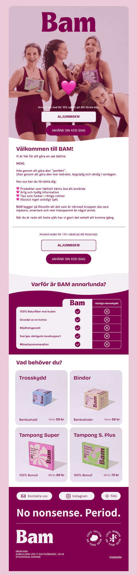 BAM Welcome Series
