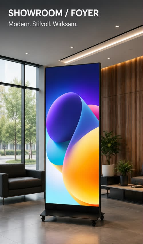 Omnilux LED дисплеј во showroom простор