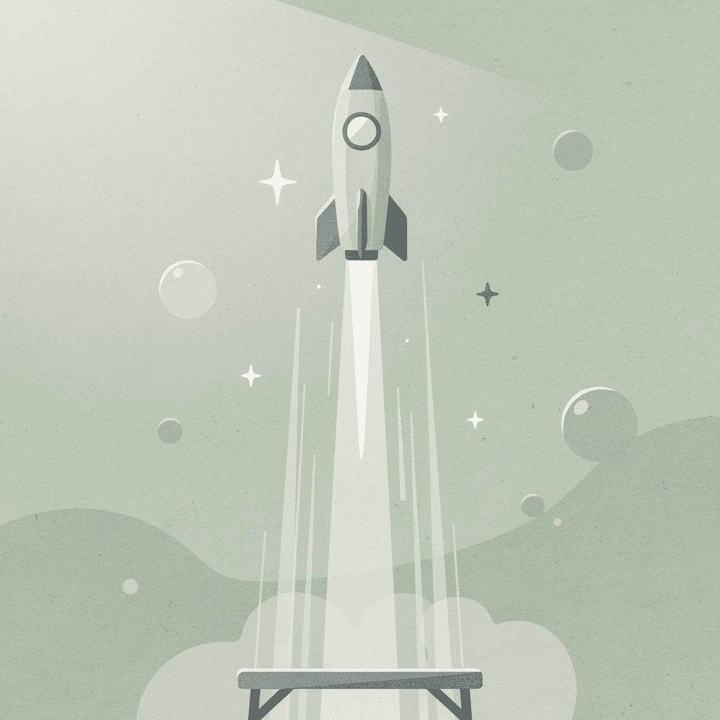 Scene of a product launching upward, representing sales growth through better product photography