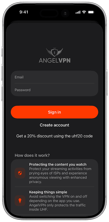 VPN shown on iOS