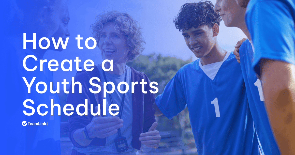 Coach talking to her players about creating schedules.