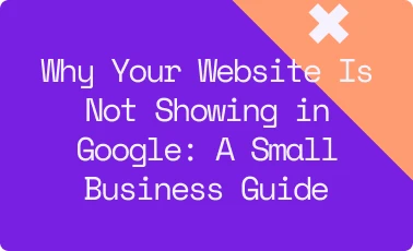Why Your Website Is Not Showing in Google