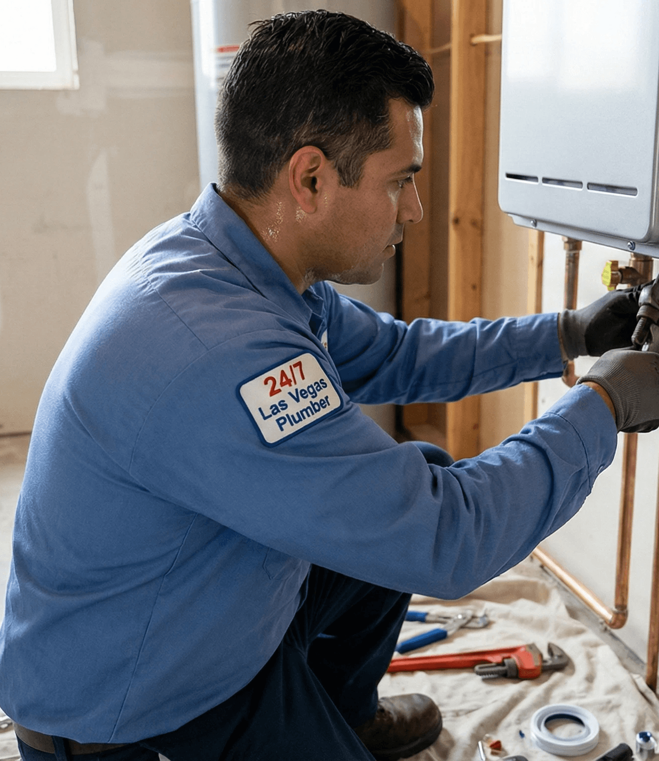 Tankless water heater install