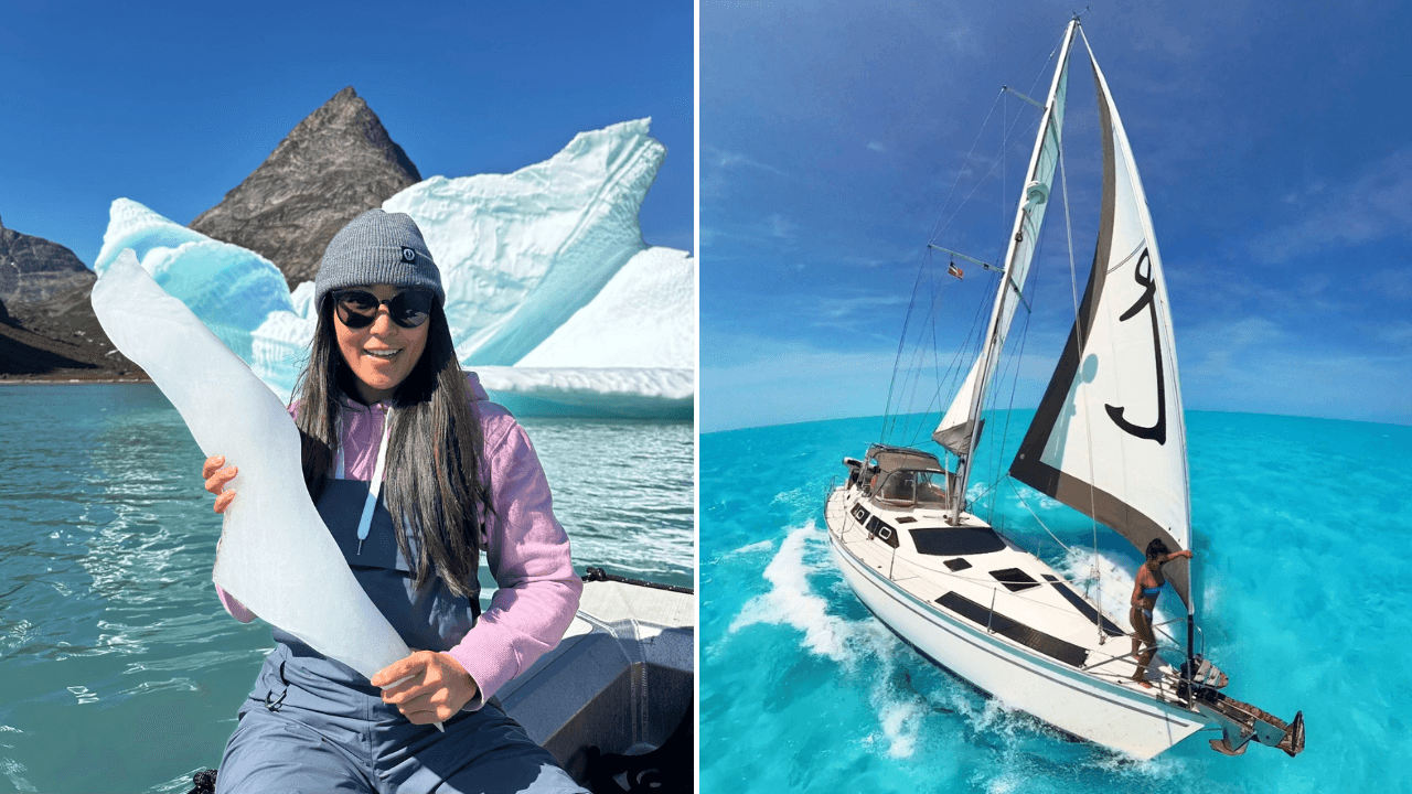Steph Sexsmith from SailingJibSea on board during her Caribbean and Greenland adventures