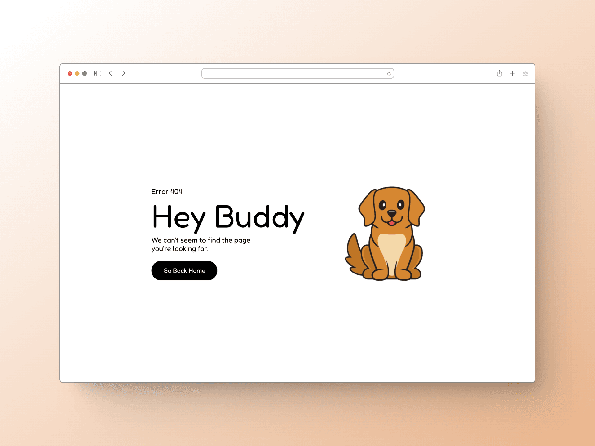 Puppy 404 page