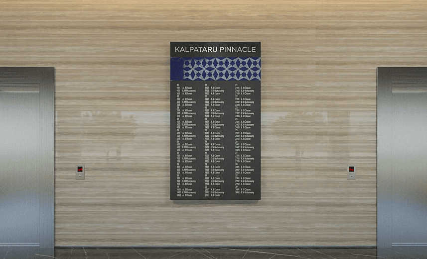Kalpataru Group | Wayfinding and Signage Systems for Kalpataru Pinnacle and Sparkle