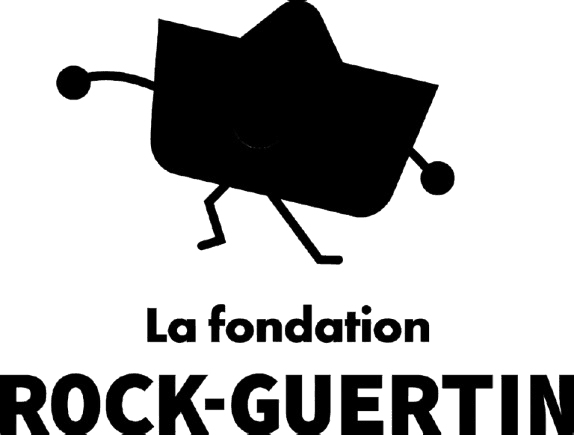 Logo de la Fondation Rock Guertin, illustré par une silhouette de marmite noire.