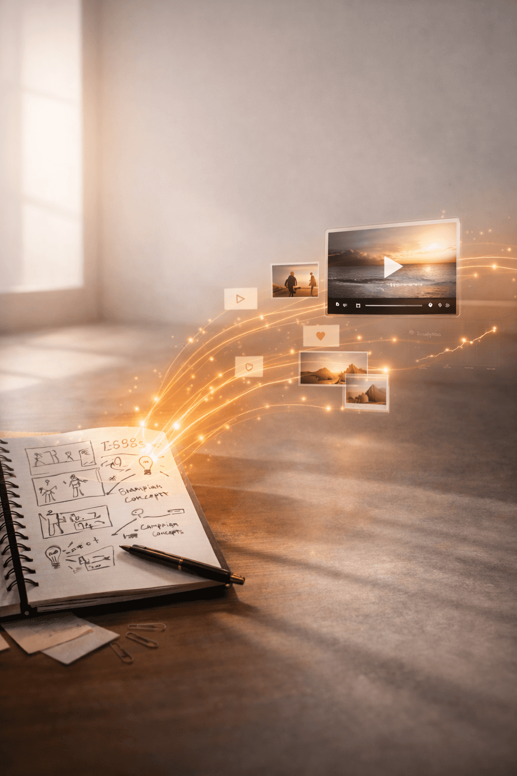 Portrait of portfolio creator – back view