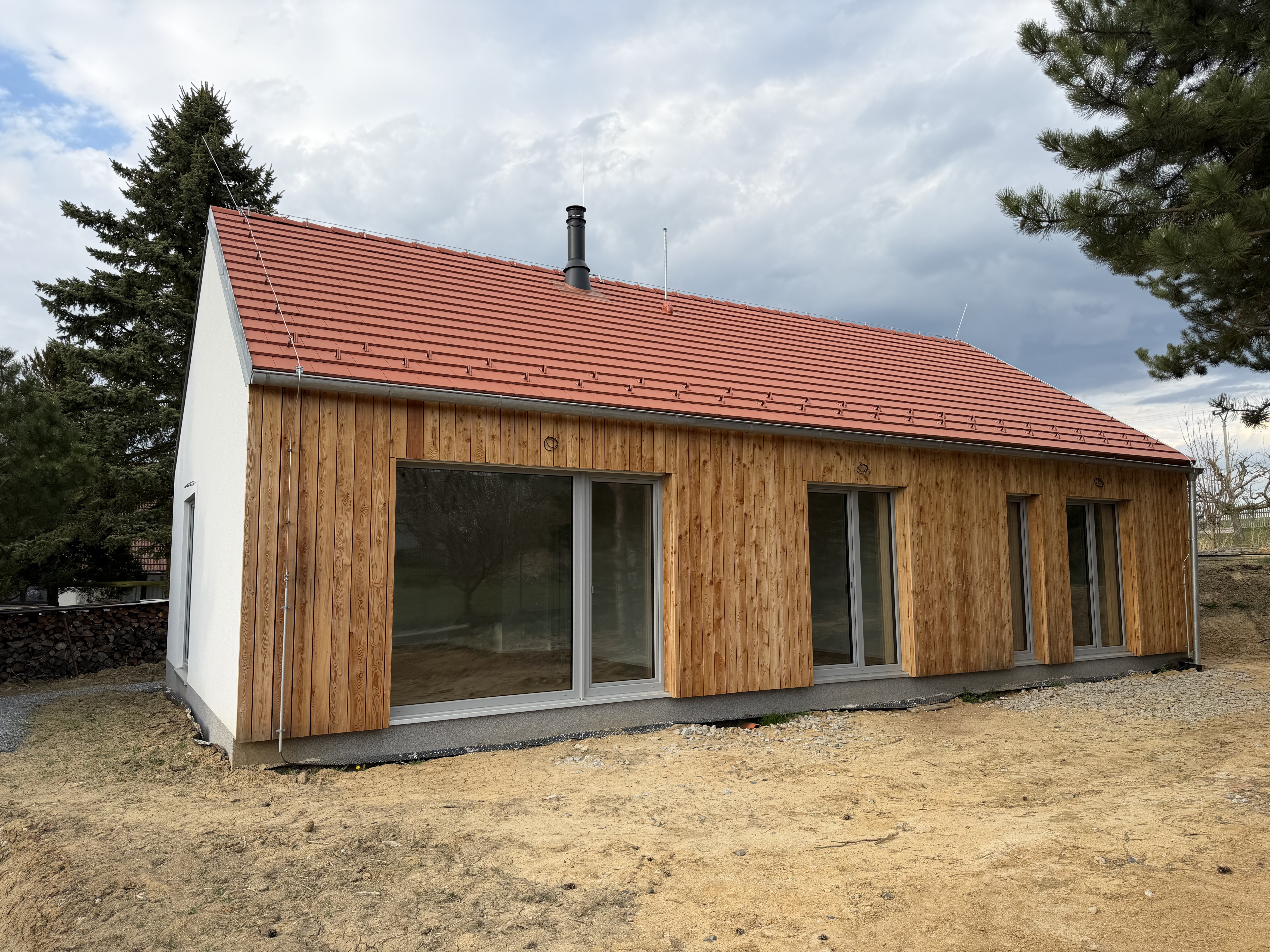 Detail vyplnění konstrukce celulózovou foukanou izolací
