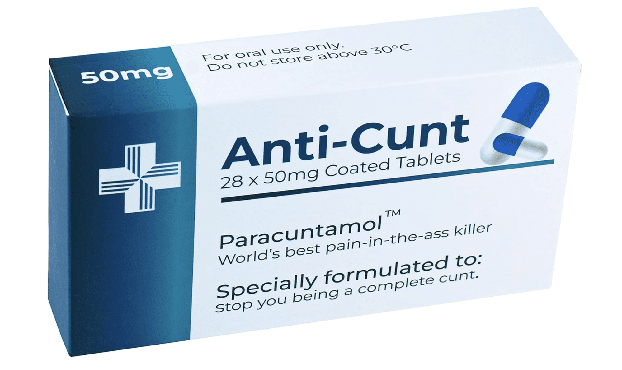 Funny Anti-C*nt Joke Pill Box Prank