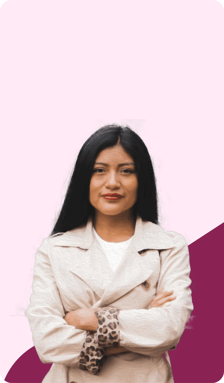 lady with long hair and trench coat