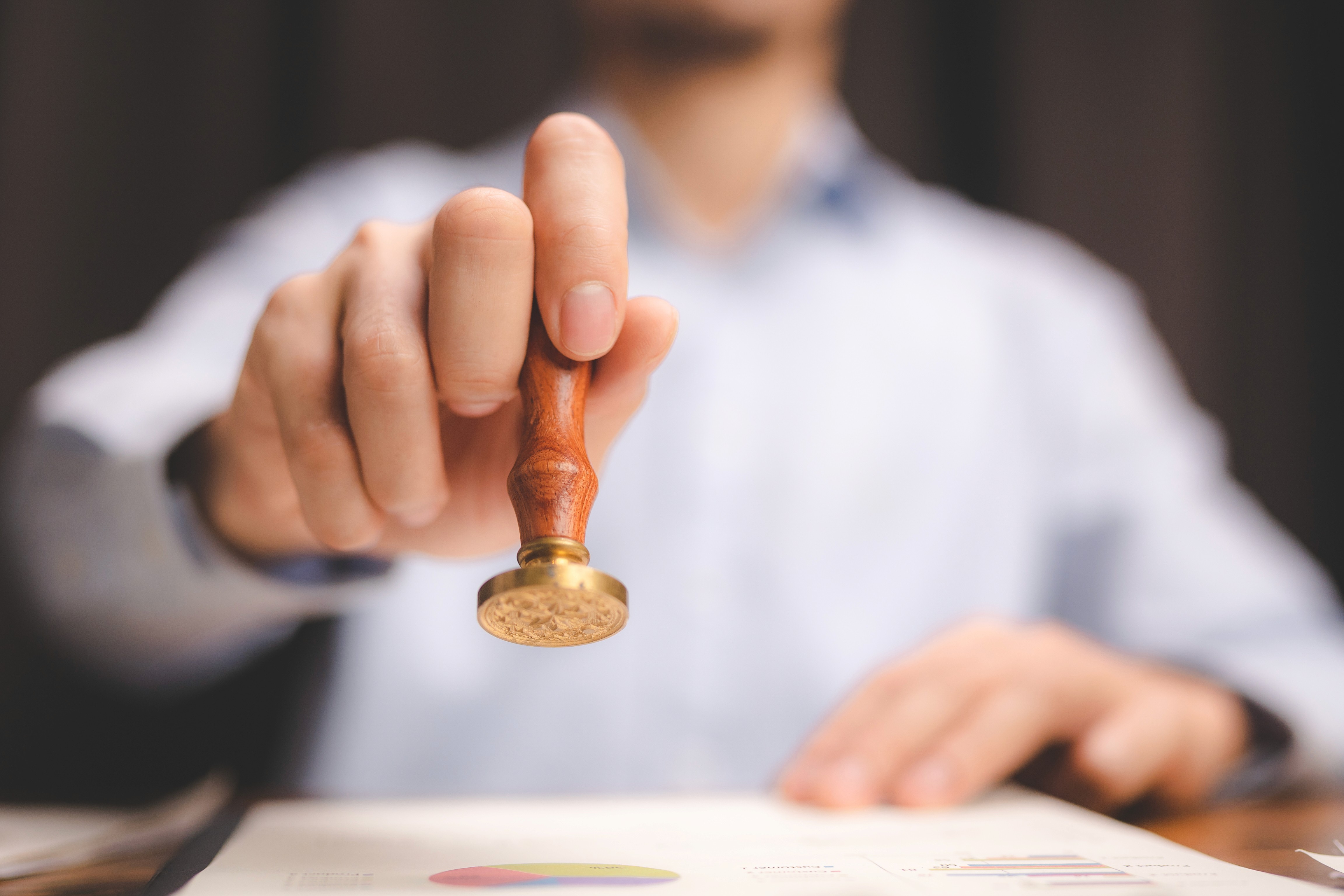Stamping document to represent compliance processes in digital marketing for financial services.