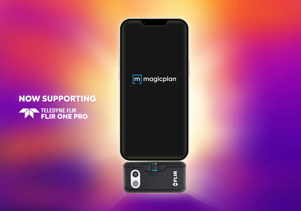 l'application mobile magic plan prend désormais en charge l'intégration de la caméra thermique flir one pro