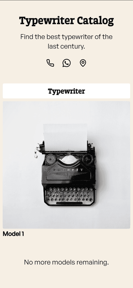Typewrite Catalog - Gallery
