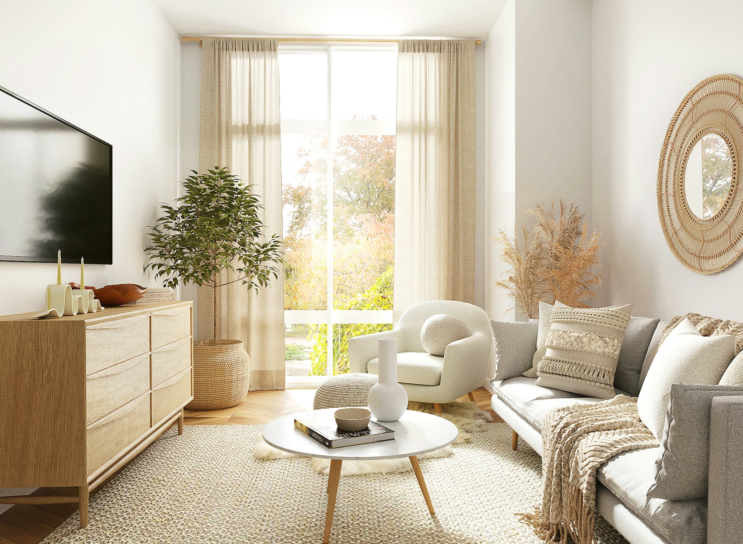 Vortca studio interior, warm daylight
