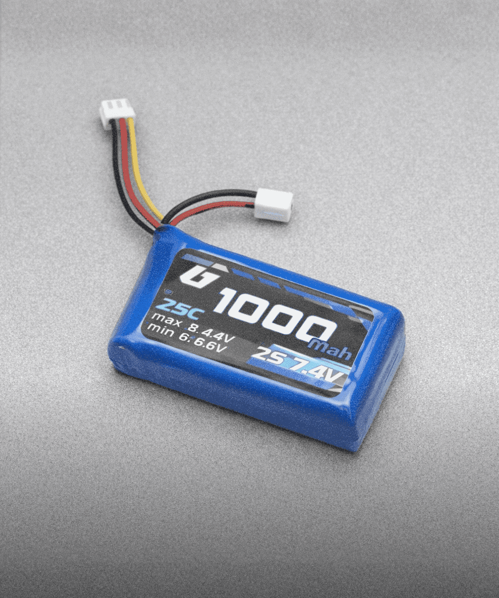 2S 7.4V 1000mAh LiPo battery for Mark 1 line follower robot – TechGeeks