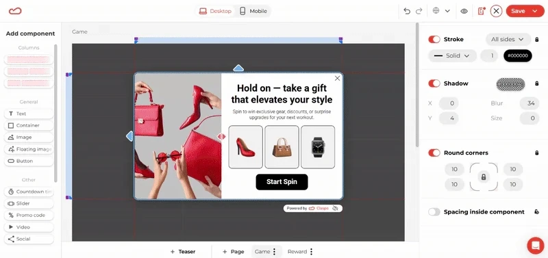 Claspo-widget-customization-mobile