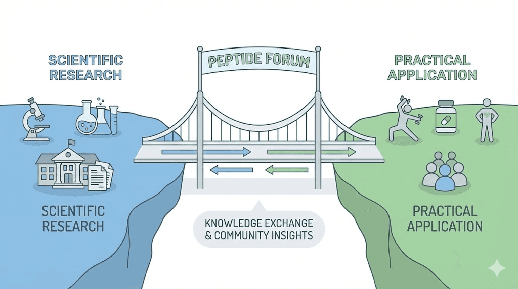 How peptide forums bridge the gap between research and practical application