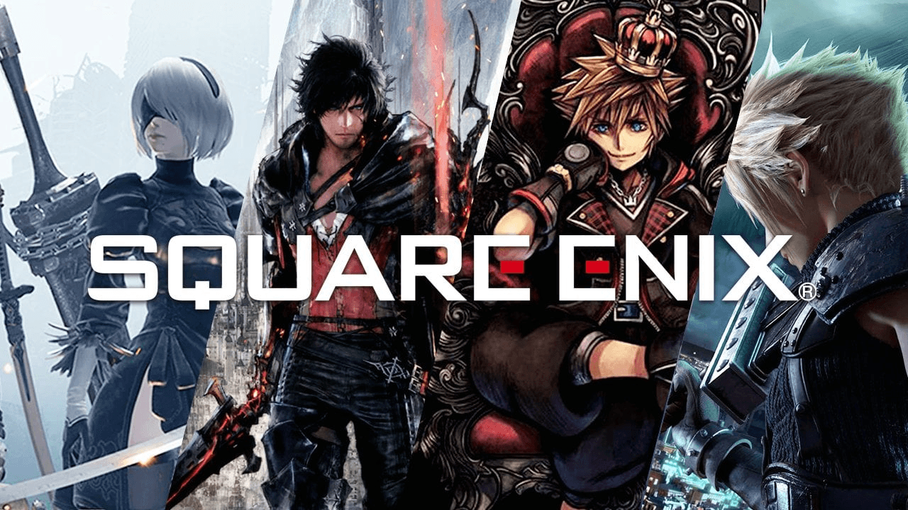 Square Enix logo with game characters