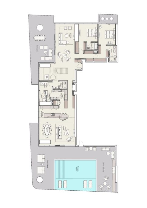 Mercer House Penthouse Floor Plan