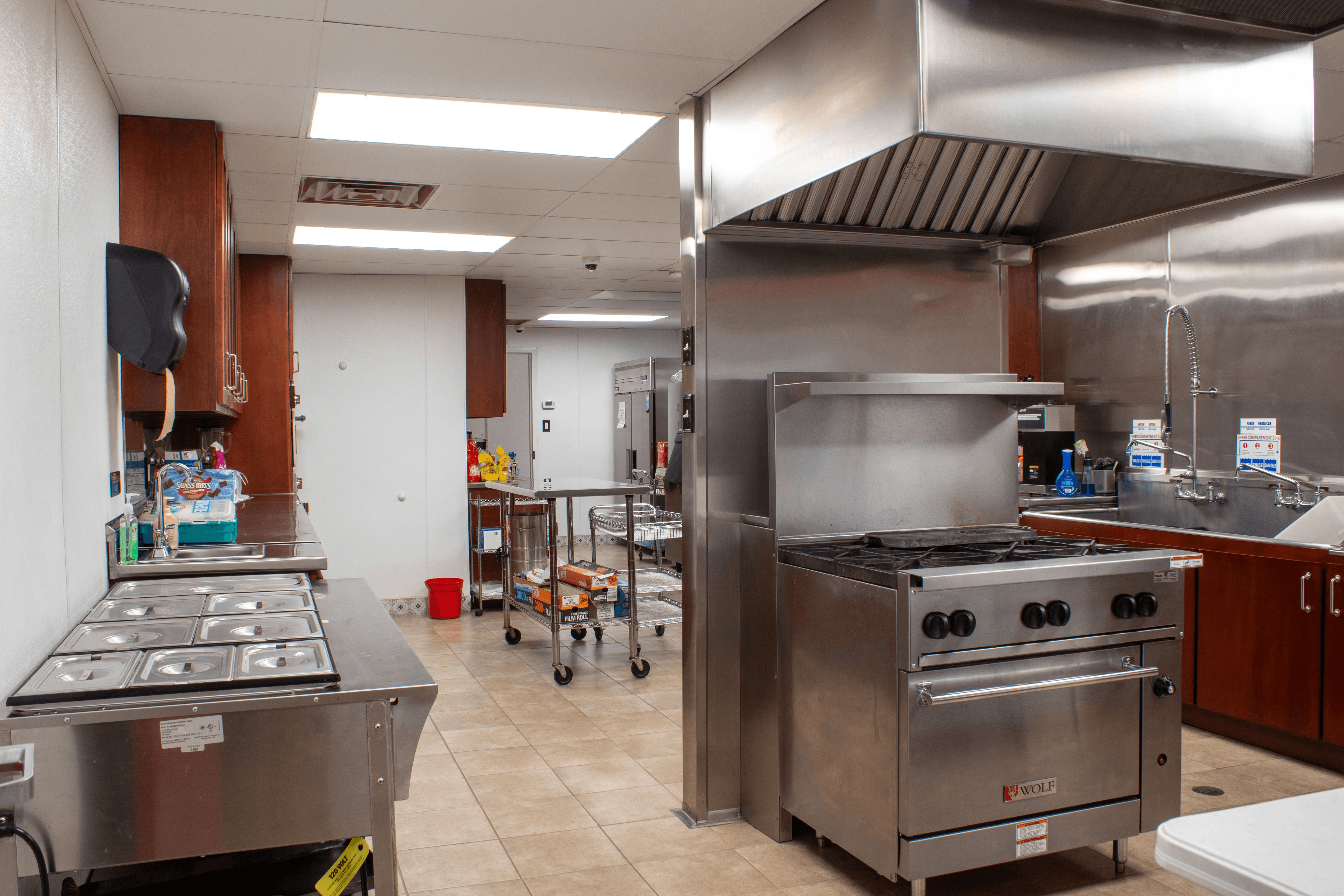 Commercial sized kitchen