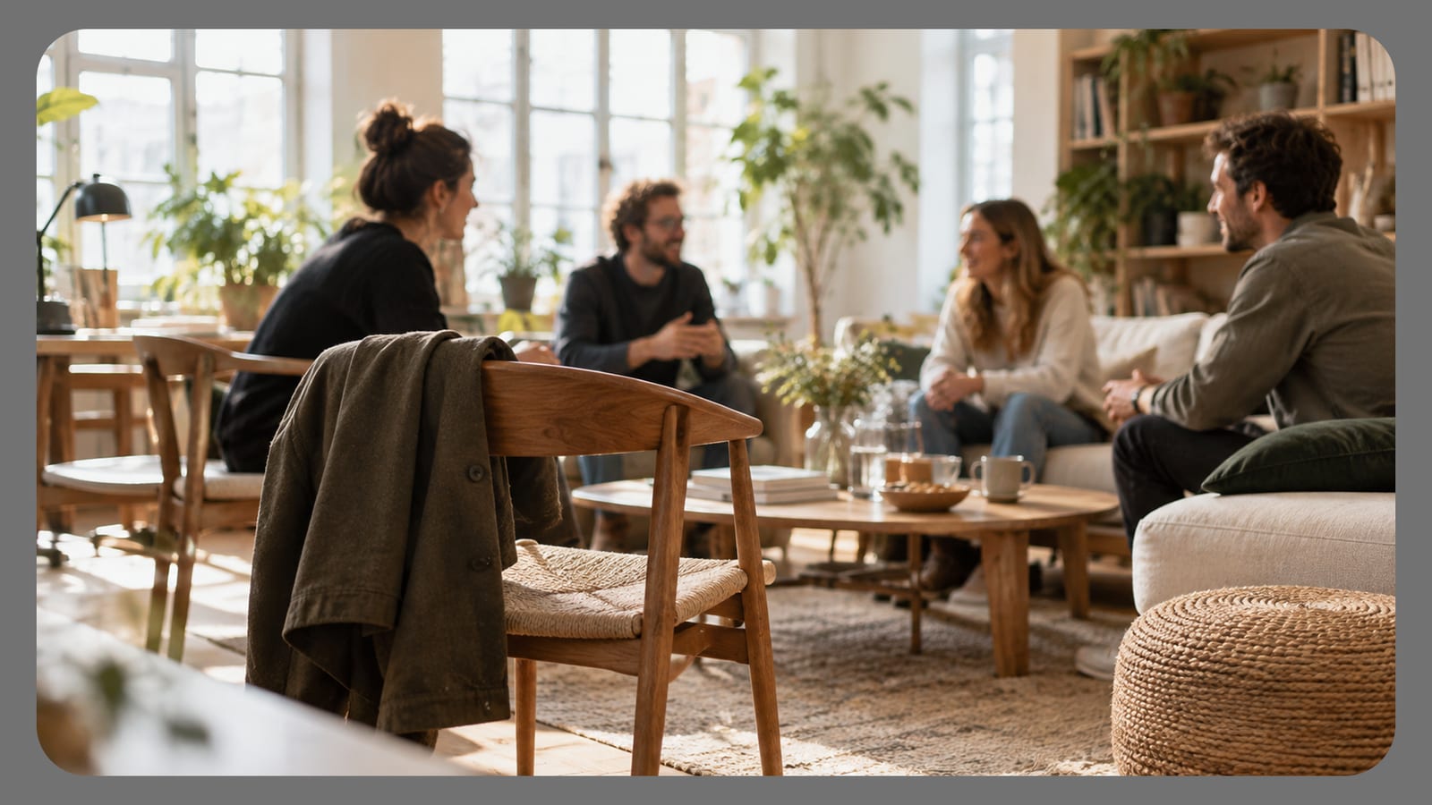 Picture of team discussing mental needs