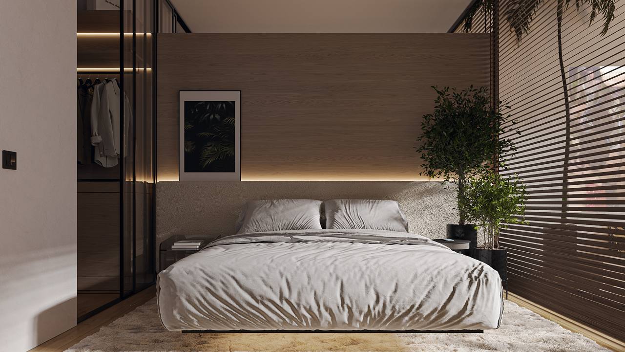 Corner 1-bedroom penthouse in White Palm in Canggu