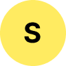Logo avec la lettre S qui représente le prénom du client qui a installé des panneaux photovoltaïques