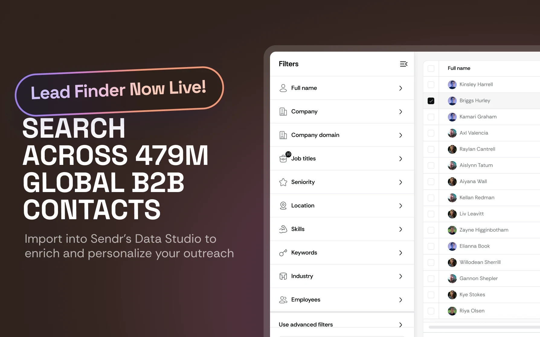 Sendr Chrome Extension - Autopopulate and Screenshot LinkedIn profiles
