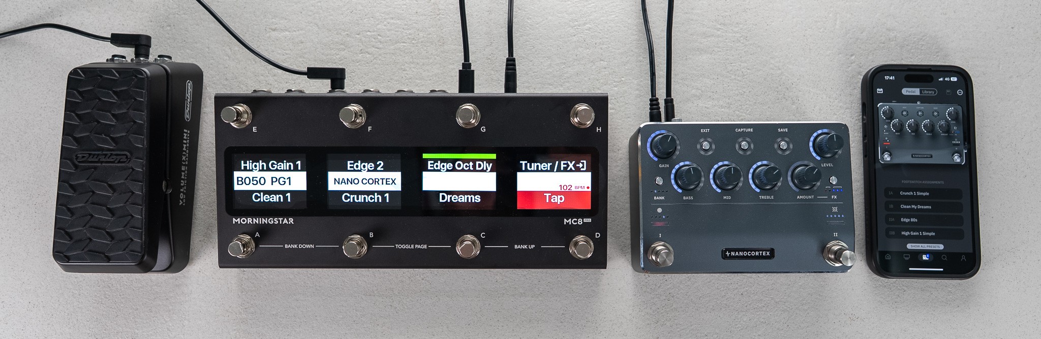 Nano Cortex with MC8 PRO and expression pedal control