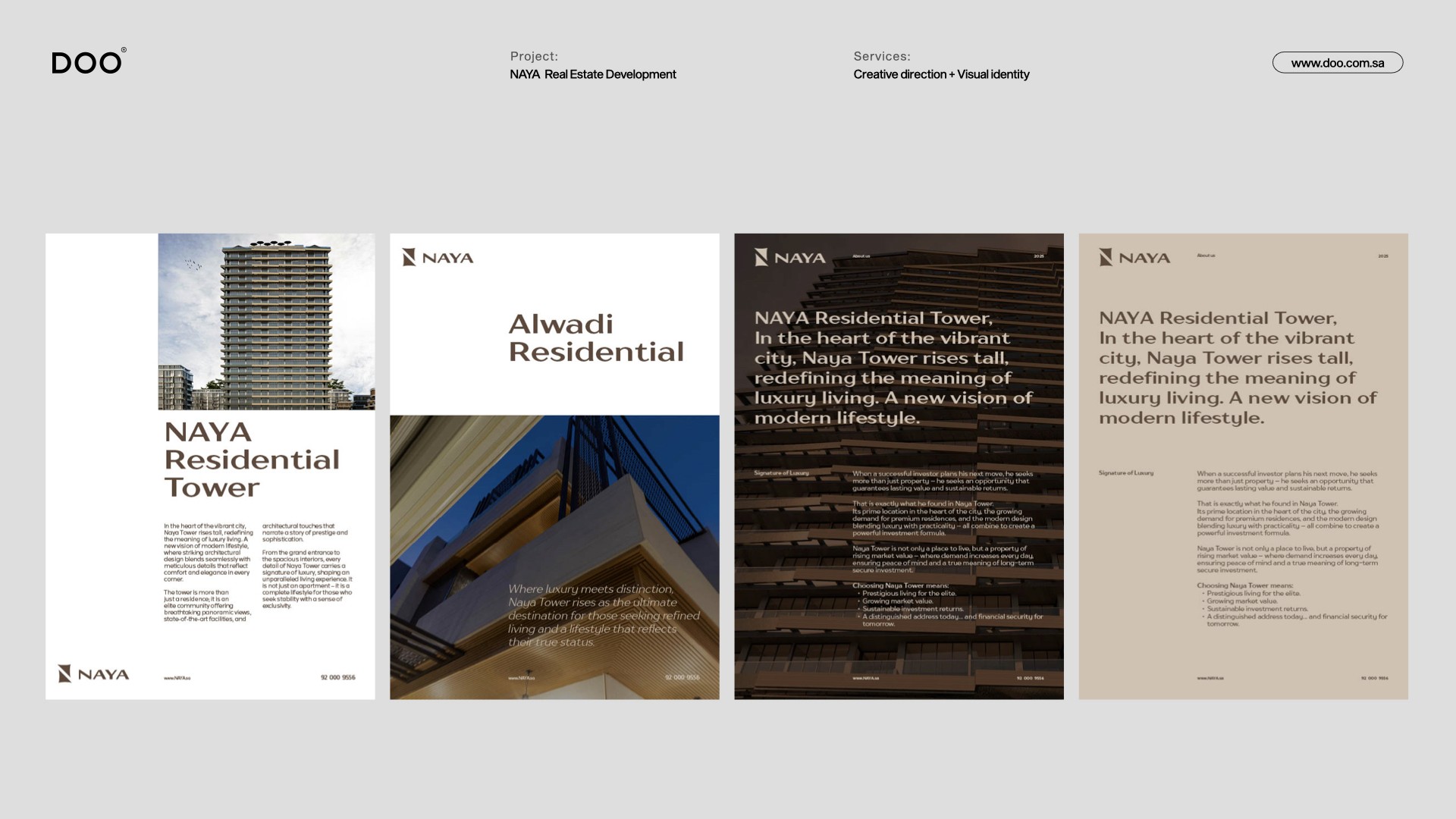 Streetside billboard with flyposters of the Batch.Works brand and illustrations